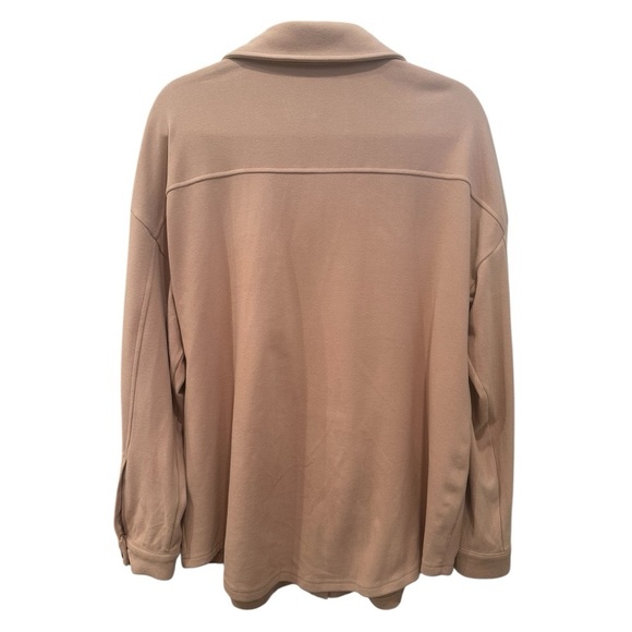 Women’s Shacket Light Pink Cozy Soft Fall Layer Neutral Staple Versatile Size M - Picture 2 of 9